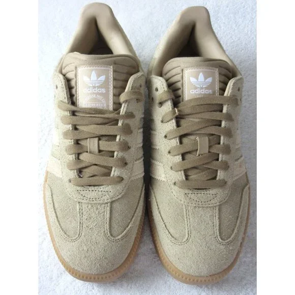 Adidas Men's Samba XLG Suede Sneakers Cardboard Beige Gum Sizes NIB JI3196 - Picture 3 of 5